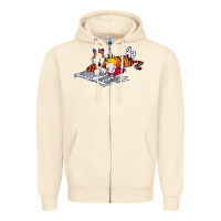 Sandshell calvin Zipper Hoodie - linhVisuals