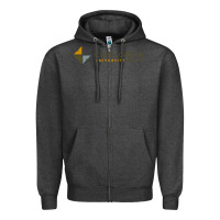 Charcoal Heather Concordia University Irvine Zipper Hoodie - linhVisuals