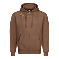 Chestnut Concordia University Irvine Zipper Hoodie - linhVisuals