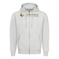 Dove Grey Concordia University Irvine Zipper Hoodie - linhVisuals