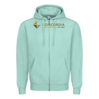 Seafoam Concordia University Irvine Zipper Hoodie - linhVisuals