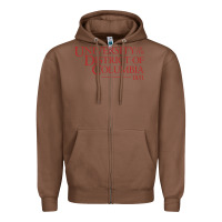 Chestnut University of the District of Columbia Zipper Hoodie - linhVisuals