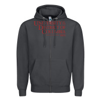 Smoke University of the District of Columbia Zipper Hoodie - linhVisuals