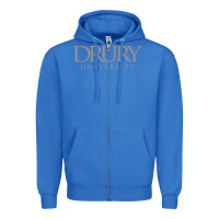 True Royal Drury University Zipper Hoodie - linhVisuals
