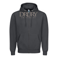 Smoke Drury University Zipper Hoodie - linhVisuals