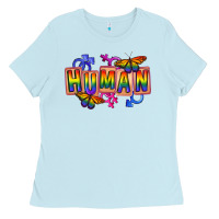 Baby Blue Human pride Ladies Tee - FaDigitalArtStudio