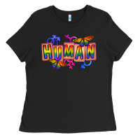 Black Human pride Ladies Tee - FaDigitalArtStudio