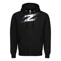 Black akron zips Zipper Hoodie - linhVisuals