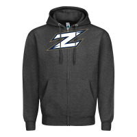 Charcoal Heather akron zips Zipper Hoodie - linhVisuals