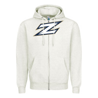 Oatmeal Heather akron zips Zipper Hoodie - linhVisuals