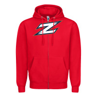 Red akron zips Zipper Hoodie - linhVisuals