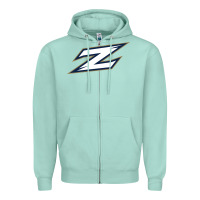 Seafoam akron zips Zipper Hoodie - linhVisuals