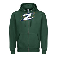 Sports Green akron zips Zipper Hoodie - linhVisuals