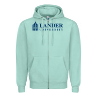 Seafoam Lander University Zipper Hoodie - linhVisuals
