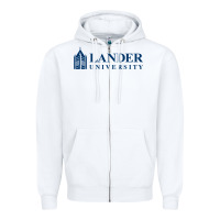 White Lander University Zipper Hoodie - linhVisuals