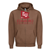 Chestnut Edinboro University Zipper Hoodie - linhVisuals