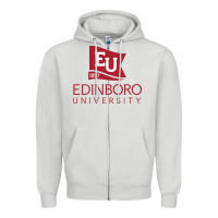 Dove Grey Edinboro University Zipper Hoodie - linhVisuals