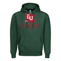 Sports Green Edinboro University Zipper Hoodie - linhVisuals