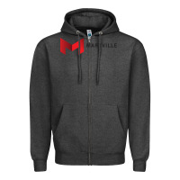 Charcoal Heather Maryville University Zipper Hoodie - linhVisuals