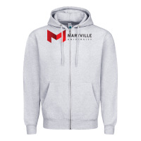 Heather Grey Maryville University Zipper Hoodie - linhVisuals