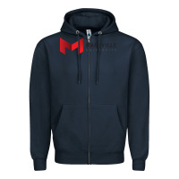 Navy Maryville University Zipper Hoodie - linhVisuals