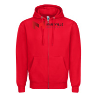 Red Maryville University Zipper Hoodie - linhVisuals