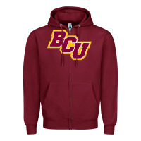 Burgundy bethune cookman Zipper Hoodie - linhVisuals
