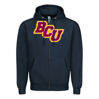 Navy bethune cookman Zipper Hoodie - linhVisuals