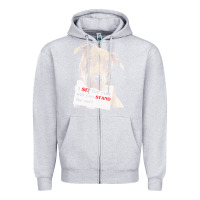 Heather Grey pitbull t  shirt i sit for you will you stand for me t  shirt Zipper Hoodie - linhVisuals