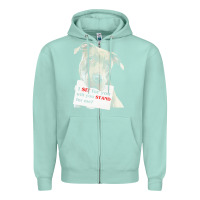 Seafoam pitbull t  shirt i sit for you will you stand for me t  shirt Zipper Hoodie - linhVisuals