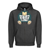 Charcoal Heather feed me snrlx Zipper Hoodie - linhVisuals