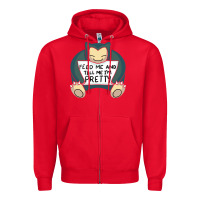 Red feed me snrlx Zipper Hoodie - linhVisuals