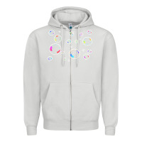 Dove Grey bubbles t  shirt bubbles t  shirt Zipper Hoodie - linhVisuals