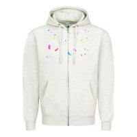 Oatmeal Heather bubbles t  shirt bubbles t  shirt Zipper Hoodie - linhVisuals