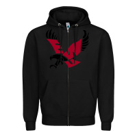 Black eastern washington Zipper Hoodie - linhVisuals