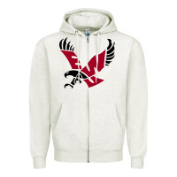 Oatmeal Heather eastern washington Zipper Hoodie - linhVisuals