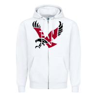White eastern washington Zipper Hoodie - linhVisuals