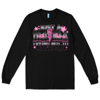 Black Just a Mama Out Here Trying Not To Raise Assholes Long Sleeve Tee - CowhideDigitalArt