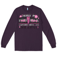 Plum Just a Mama Out Here Trying Not To Raise Assholes Long Sleeve Tee - CowhideDigitalArt