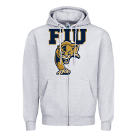 Heather Grey fiu panthers Zipper Hoodie - linhVisuals