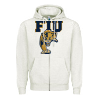 Oatmeal Heather fiu panthers Zipper Hoodie - linhVisuals
