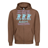 Chestnut axolotl questions Zipper Hoodie - linhVisuals