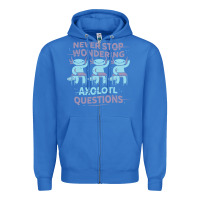 True Royal axolotl questions Zipper Hoodie - linhVisuals