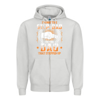 Dove Grey mens i'm not the step dad i'm the dad that stepped up father gift t sh Zipper Hoodie - linhVisuals