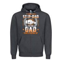 Smoke mens i'm not the step dad i'm the dad that stepped up father gift t sh Zipper Hoodie - linhVisuals