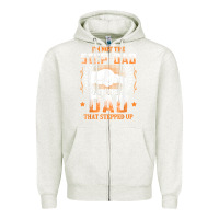 Oatmeal Heather mens i'm not the step dad i'm the dad that stepped up father gift t sh Zipper Hoodie - linhVisuals
