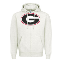 Oatmeal Heather georgia a Zipper Hoodie - linhVisuals