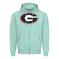 Seafoam georgia a Zipper Hoodie - linhVisuals
