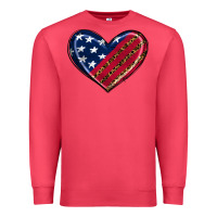 Cardinal leopard with american flag Premium Sweatshirt - RanaPortraitStore