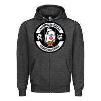 Charcoal Heather vasco#da#gama Zipper Hoodie - linhVisuals